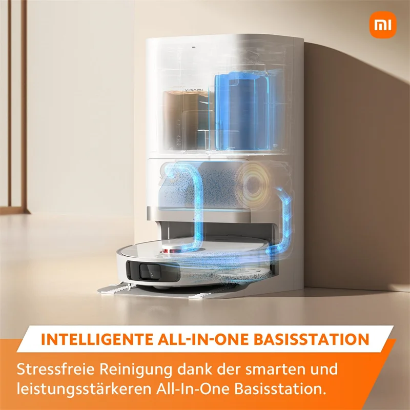 Робот-пылесос Xiaomi X20+ Robot Aspirapolvere Lavapavimenti Stazione Smart All-in-one Aspirazione 6000Pa Navigazione Laser 3D