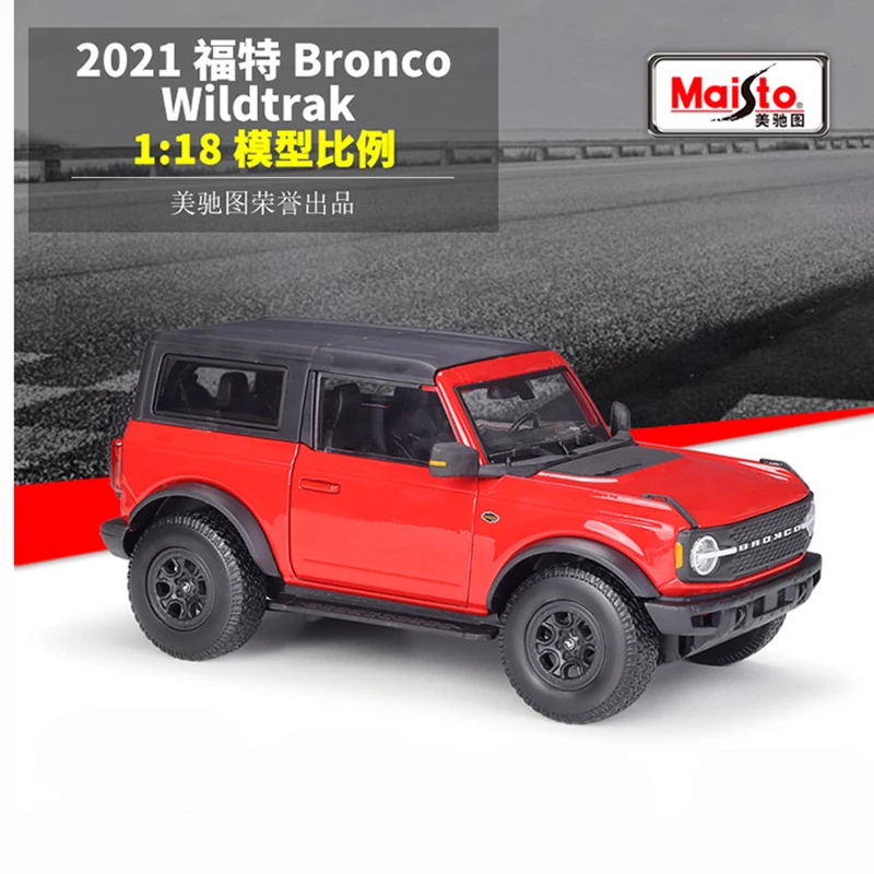 

Maisto 1:18 2021 Ford Bronco Badlands Static Die Cast Vehicles Model Car Toys Collectible New Box Free Shipping