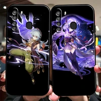 genshin impact project game phone case for samsung galaxy s20 s20fe s20 ulitra s21 s21fe s21 plus s21 ultra liquid silicon
