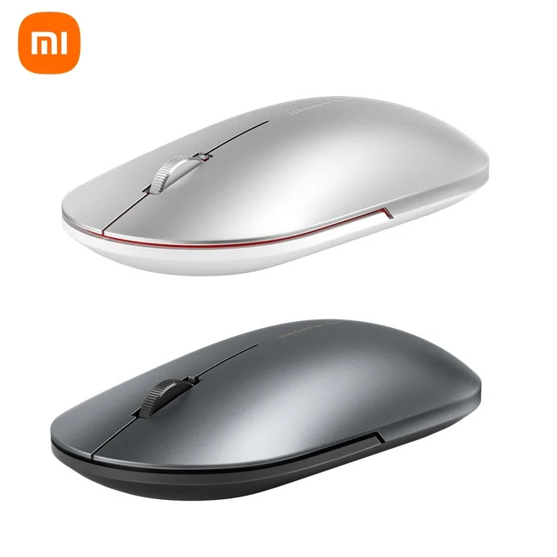 

Newest Xiaomi Bluetooth-compatible Mi Fashion Wireless Mouse Game Mouses 1000dpi 2.4GHz WiFi Link Optical Metal Portable Mouse