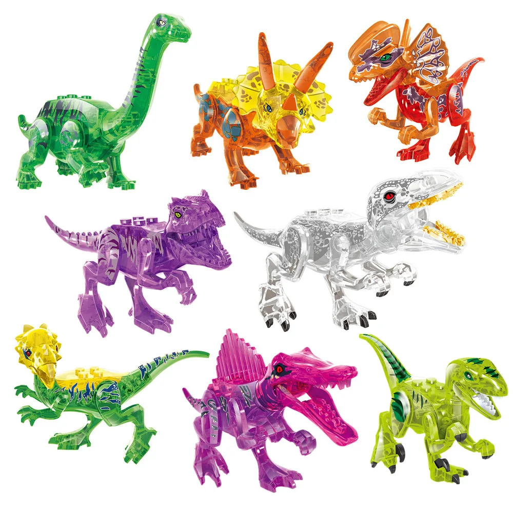 2022 строительные блоки модели Парк Юрского периода тираннозавр спинозавр детские