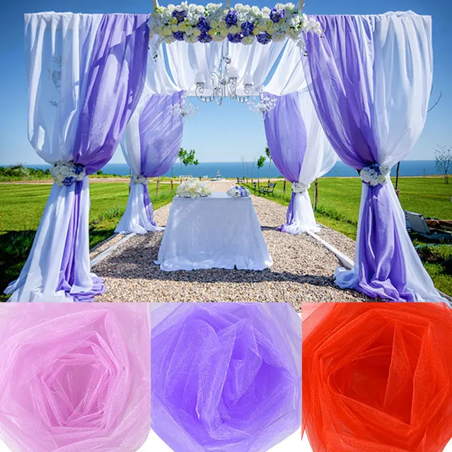 

150cmx900cm/lot Tulle Wedding Organza Roll Mosquito Net Gauze Fabric Tulle Mesh Fabric For Wedding Dress Pettiskirt Tutu Net