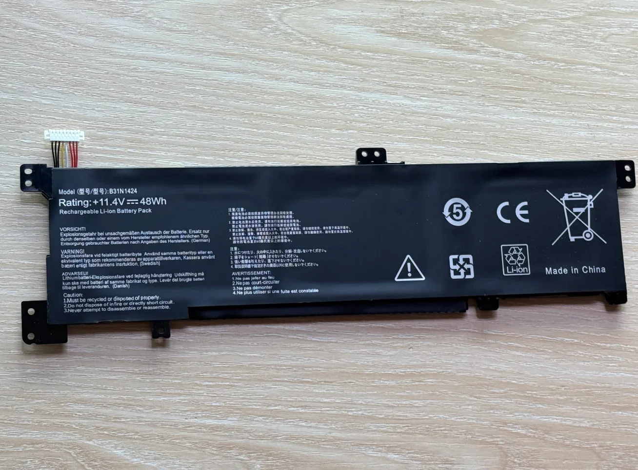 11 4 В 48 Втч B31N1424 Аккумулятор для ноутбука ASUS A400U A401L K401L K401U B5010 500 200 K401LB5010 K401LB5500 K401LB5200