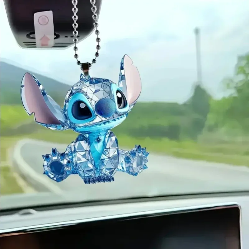 Подвеска Disney Kawaii Stitch 2D автомобильное акриловое украшение детская школьная сумка