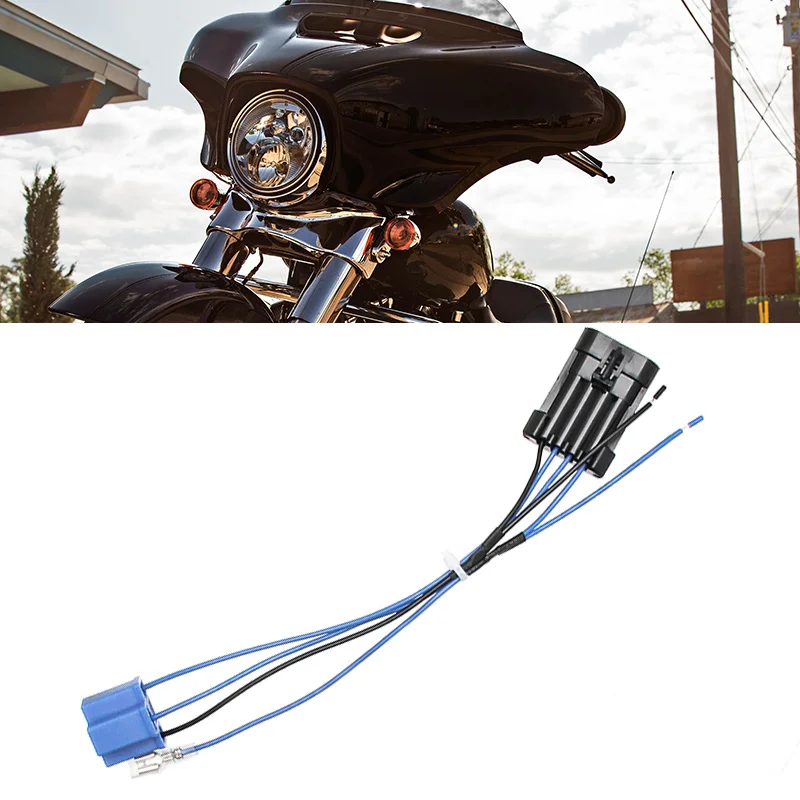 

Детали мотоциклетной лампы 5,75 дюйма, 7 дюймов, адаптер жгута проводов фар для Harley Touring 2014+ # 69200897 Проводной разъем