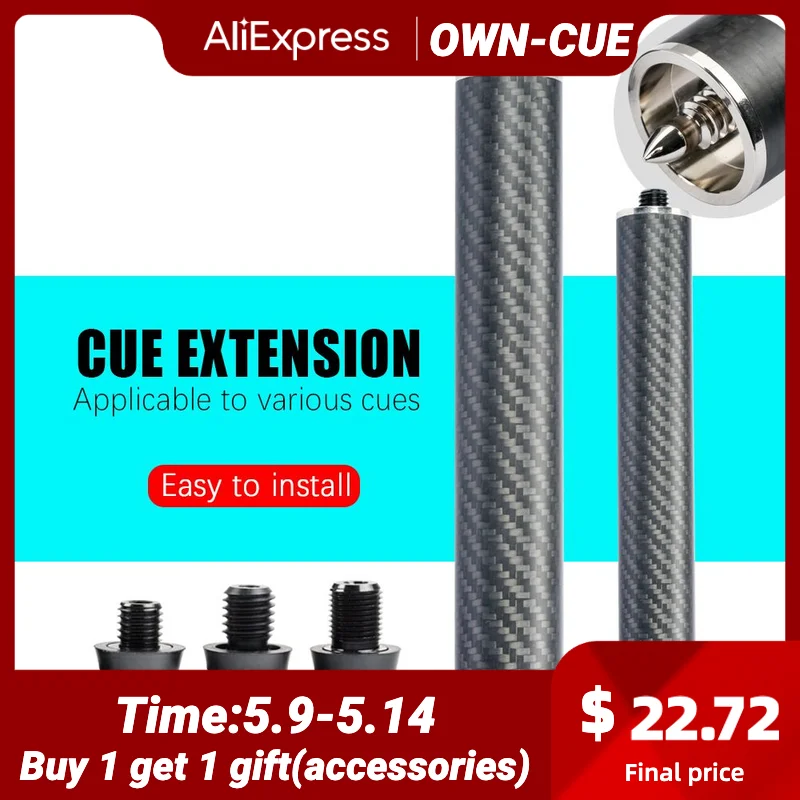 

Бильярдный матовый удлинитель из углеродного волокна для Mezz Predator Mit FURY KONLLEN HOW PERI jflower, бильярдные аксессуары