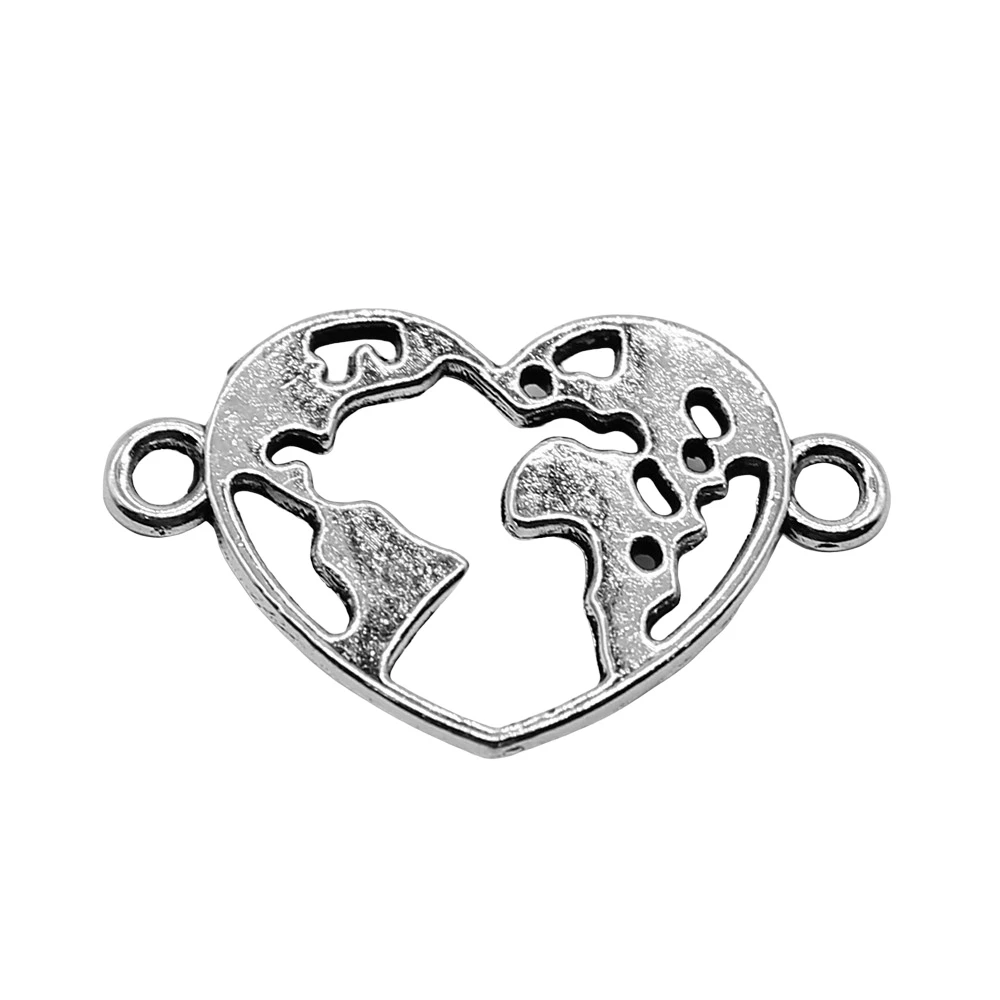 10 шт. подвески в виде сердца 15 х24 мм