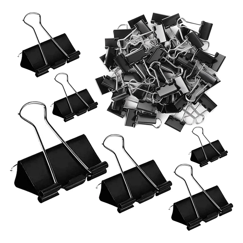 

Binder Clips Paper Clamps 208 Pack Assorted Sizes, Jumbo, Large, Medium, Small, Mini And Micro,6 Sizes