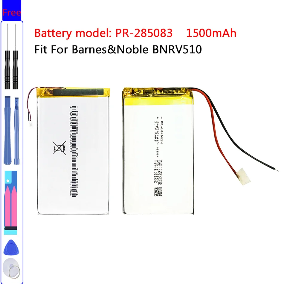 

PR-285083 1500mAh батарея для Barnes & Noble BNRV510 Nook Glowlight Plus 2015 для Kobo Glo HD батарея, высокое качество батареи
