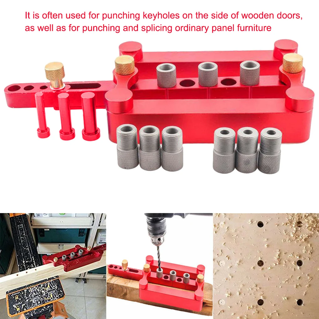 

Dowelling Jig Woodworking Drilling Opening Locator Detachable Puncher