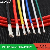15m 101113141518202224262830 awg silver plated ptfe wire high purity ofc copper cable for 3d printer diy