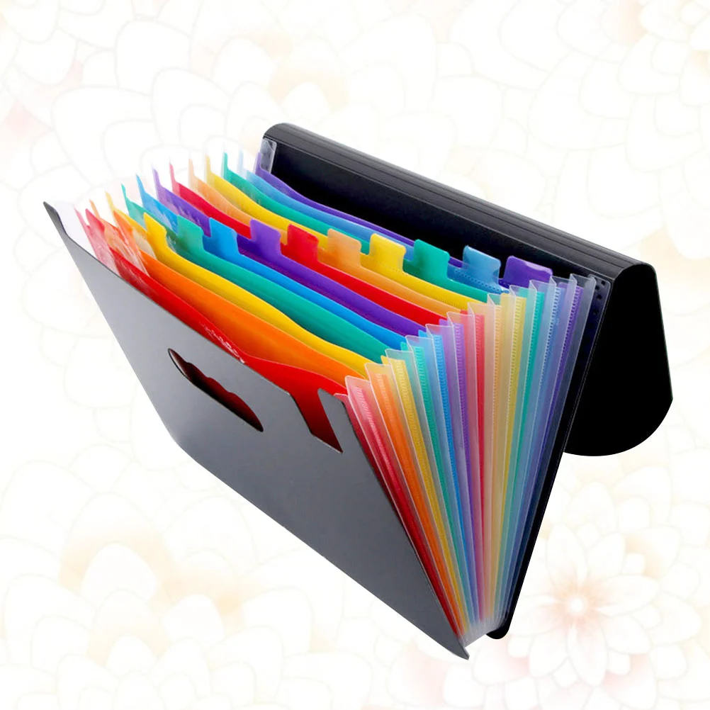 

12 Layer File Folder Document Portable Student Stationery School Supplies Multi-function Filing cabinets