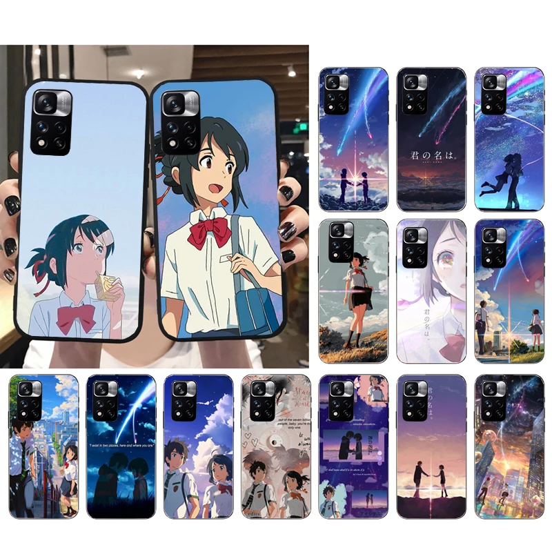 

Your Name Mitsuha Miyamizu Phone Case for Xiaomi Redmi Note 12 Pro 11S 11 10 Pro 9Pro Note9 10S Redmi 10 9C 9A Funda