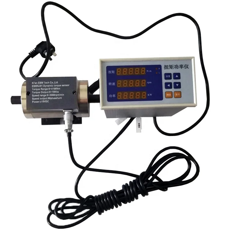 

ESMNJ01 5 ~ 15Khz output 500Nm Dynamic rotation torque sensor for DC15V