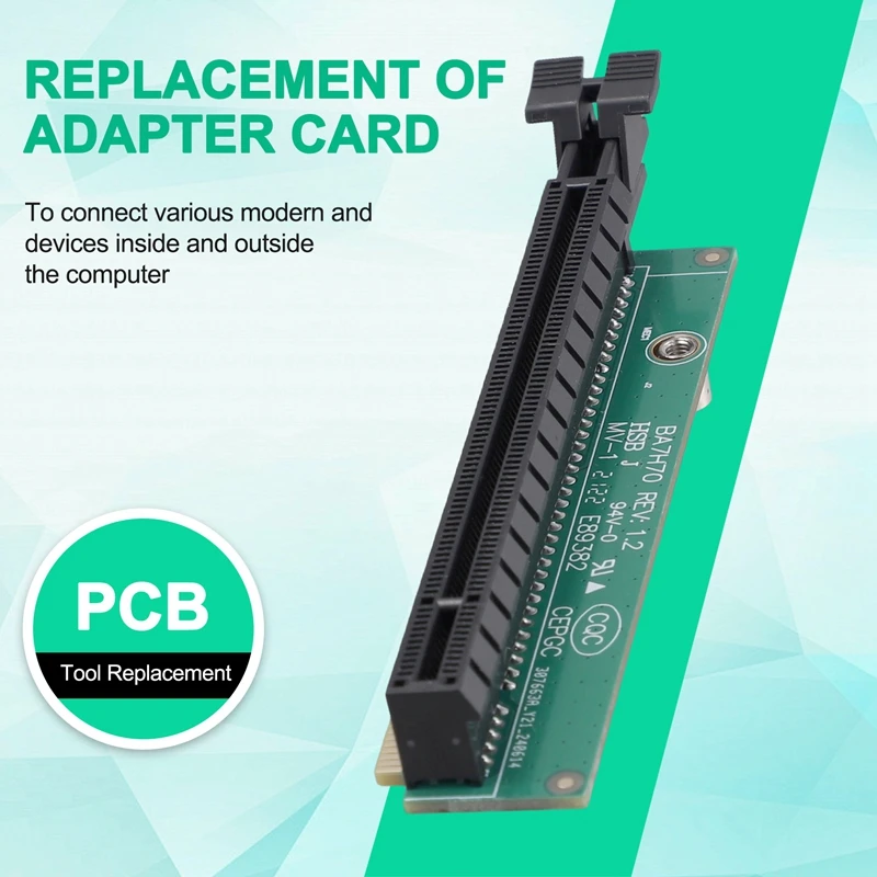Фото Адаптер-карта PCI-E 16X для графических процессоров серий Tiny5 P330, M920Q, M720Q, M920X, 01AJ940, PCIE16 Riser Card-A07G №2