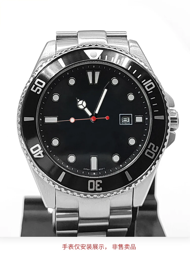 Фото Светящиеся стрелки для часов MDV-106, подходят для Casio Marlin/Duro Miyota 2115, черные/серебристые/золотые, часовая и минутная стрелки. №3