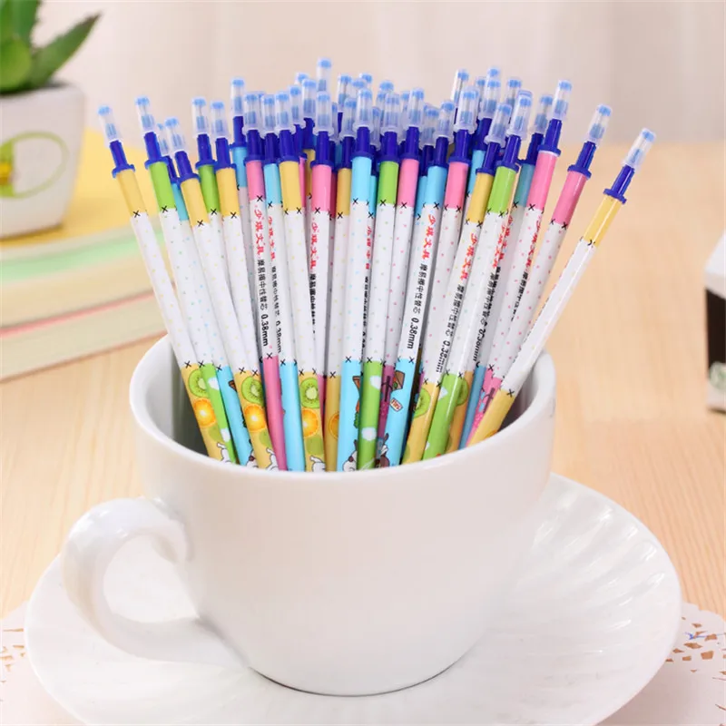 

100 Pcs/Set 0.38mm Office Signature Shool Gel Pen Refill Erasable Pen Magic Office Supplies Writing Pen High Quality Roller Pen