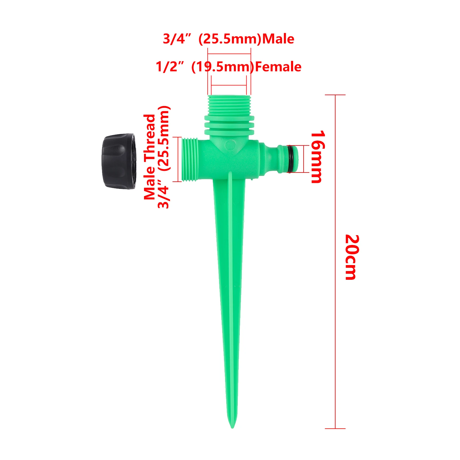 

Пластиковый соединитель для спринклера 1/2 дюйма