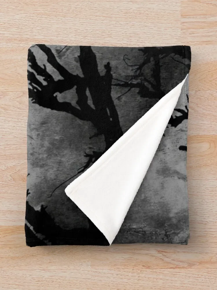 Ворона дневное желтое штормовое небо готическое искусство A526 плед одеяло