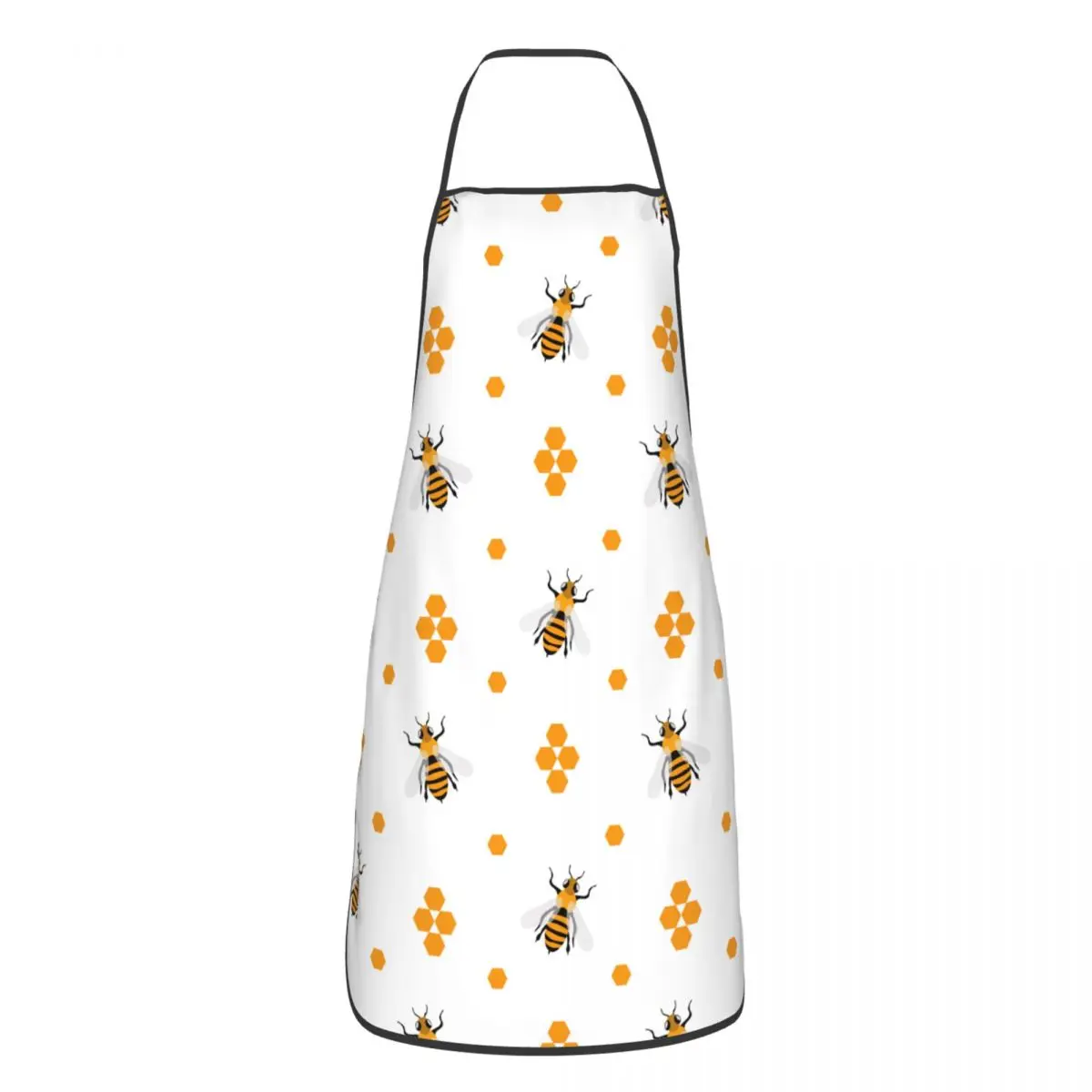 

Bee Insect Kitchen Grill Apron Adjustable Pinafore for Chef Barista BBQ Dinner Party