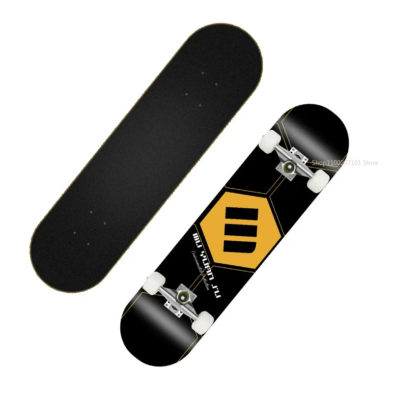 

Skateboard Profesional Metal Maple Aluminum Skateboard Wheels Land Surfboard Longboard Anti Colition Cool Skate Deck Long Board