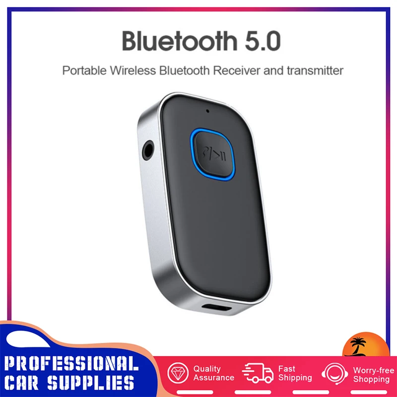 

Bluetooth 5,0 автомобильный Bluetooth-адаптер, кабель 3,5 мм, двойное соединение, шумоподавление, громкая связь, звонки, mp3-плеер, Домашнее аудио