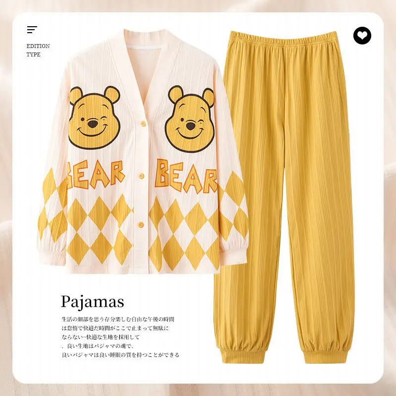 Disney Winnie The Pooh Pajamas Cartoon Donald Duck Daisy Mickey Mouse Home Clothing Fashion Casual Home Clothing Cosplay Costume