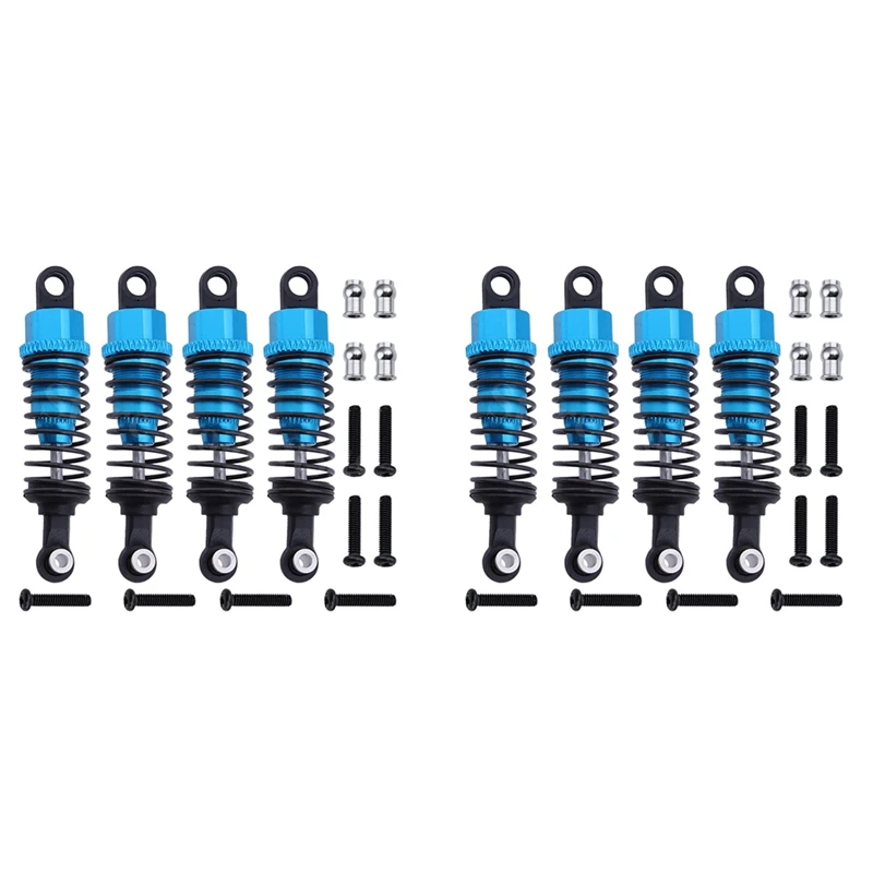 

8Pcs Aluminum Shock Absorber Assembled Replacement A949-55 For 1/18 Wltoys A959 RC Car A969 A979 K929 Upgrade Parts Blue