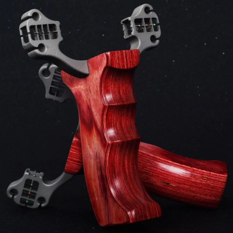 

New stainless steel slingshot high power flat rubber with high precision shooting catapult hunting accessories