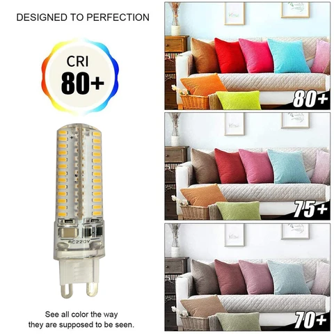 5 шт. LED лампа Velainwom G9 12 Вт теплый белый