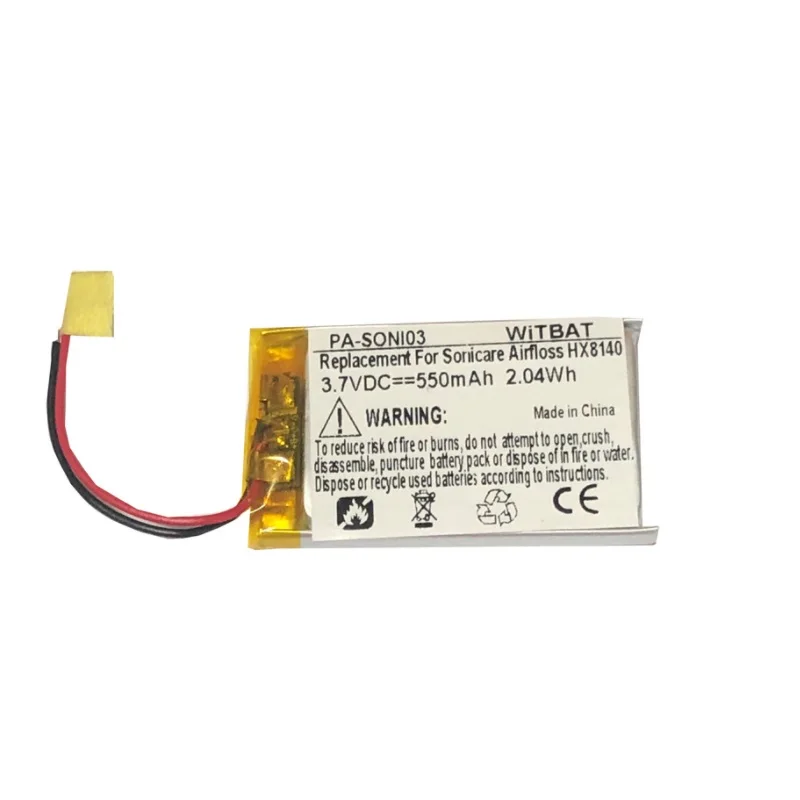

Battery for Philips Sonicare Airfloss HX8140 HX8230 HX8240 3.7V 550mAh