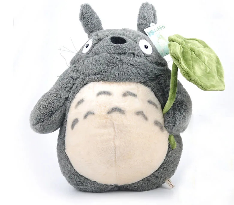 40cm Lovely Plush Toy My Neighbor Totoro Plush Toy Cute Soft Doll Totoro  with Lotus Leaf Kids Toys Cat | Игрушки и хобби | АлиЭкспресс