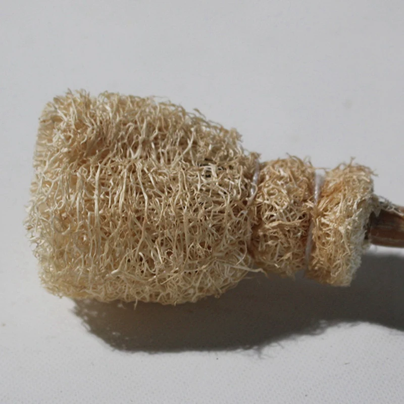 10 шт. ручная работа ручка из люфы щетка для чистки чашек чайника детали чайной
