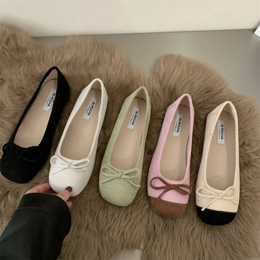 

Женские классические балетные туфли bailos, Элегантные Дизайнерские Туфли с круглым носком и бантом, весна-лето 2022