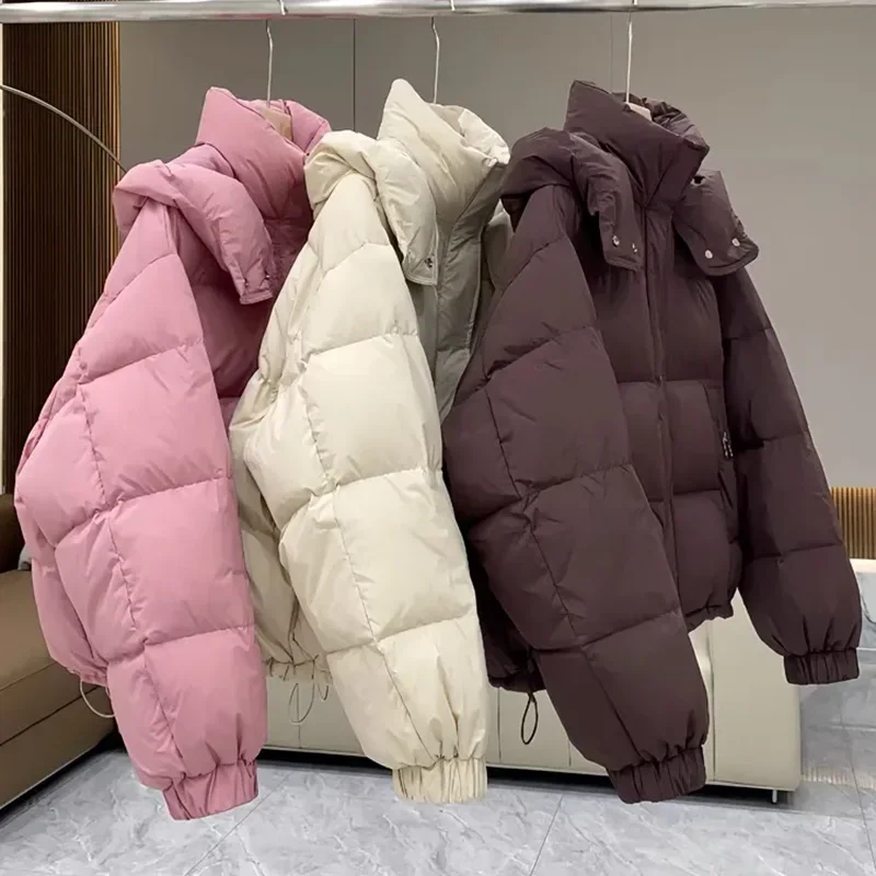 2024 Зимняя парка с хлопковой подкладкой женское повседневное свободное пуховое