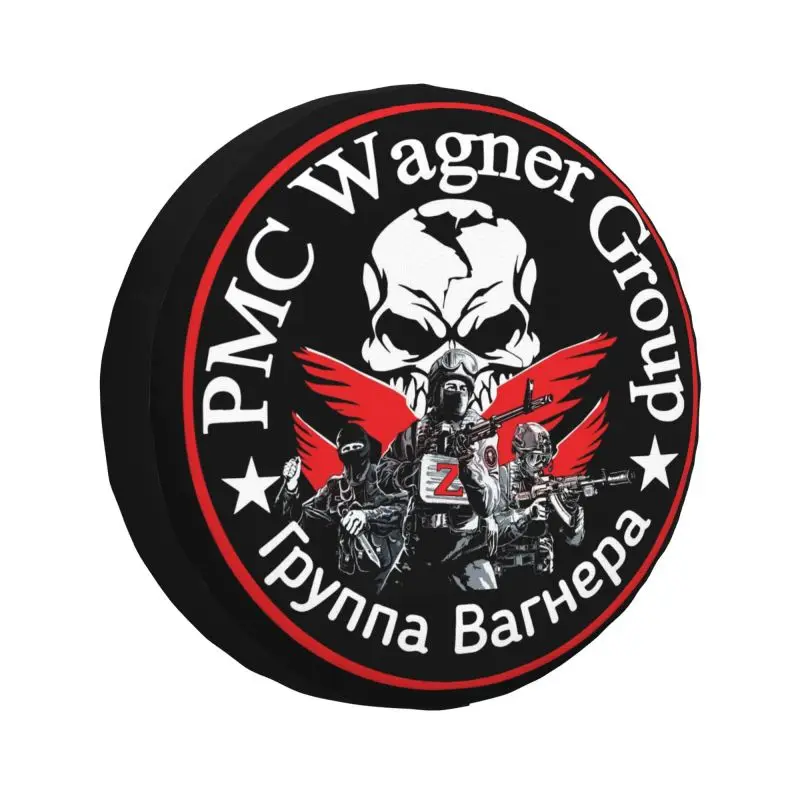 

Pmc Wagner Group Logo Spare Wheel Cover for Jeep Hummer 4x4 RV Custom Tire Protector 14" 15" 16" 17" Inch