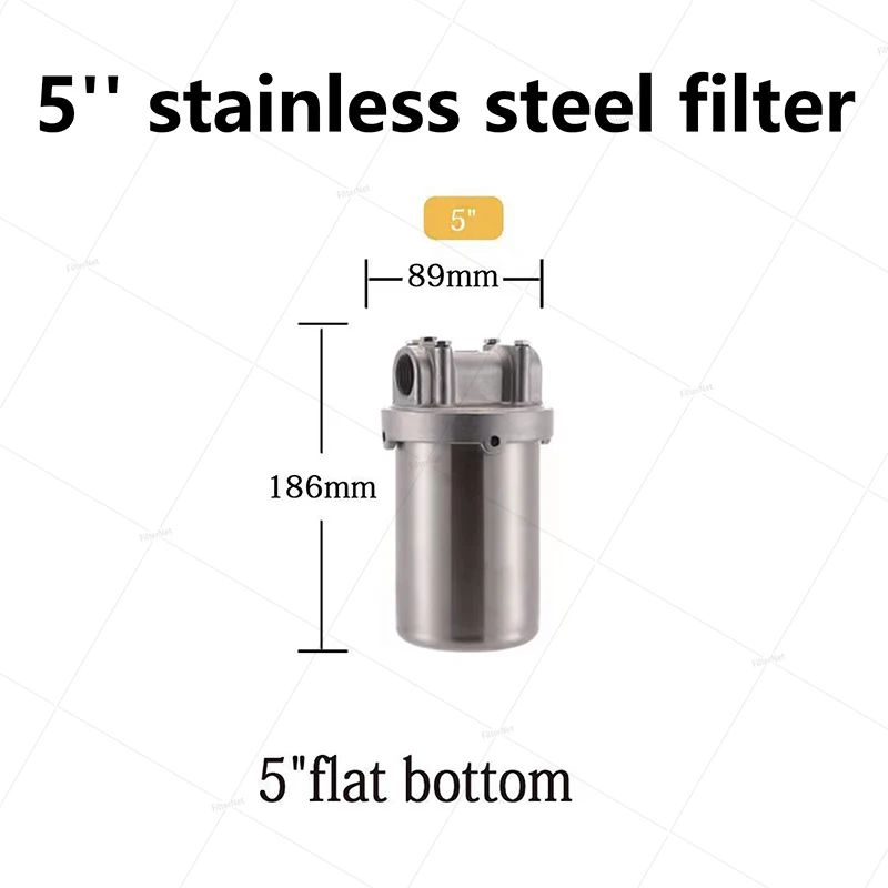 

Stainless Steel Pre-filter Whole House Filter Central Water Purifier 40Micron 8T Large Flow Pipe Backwash Clean Water for Home