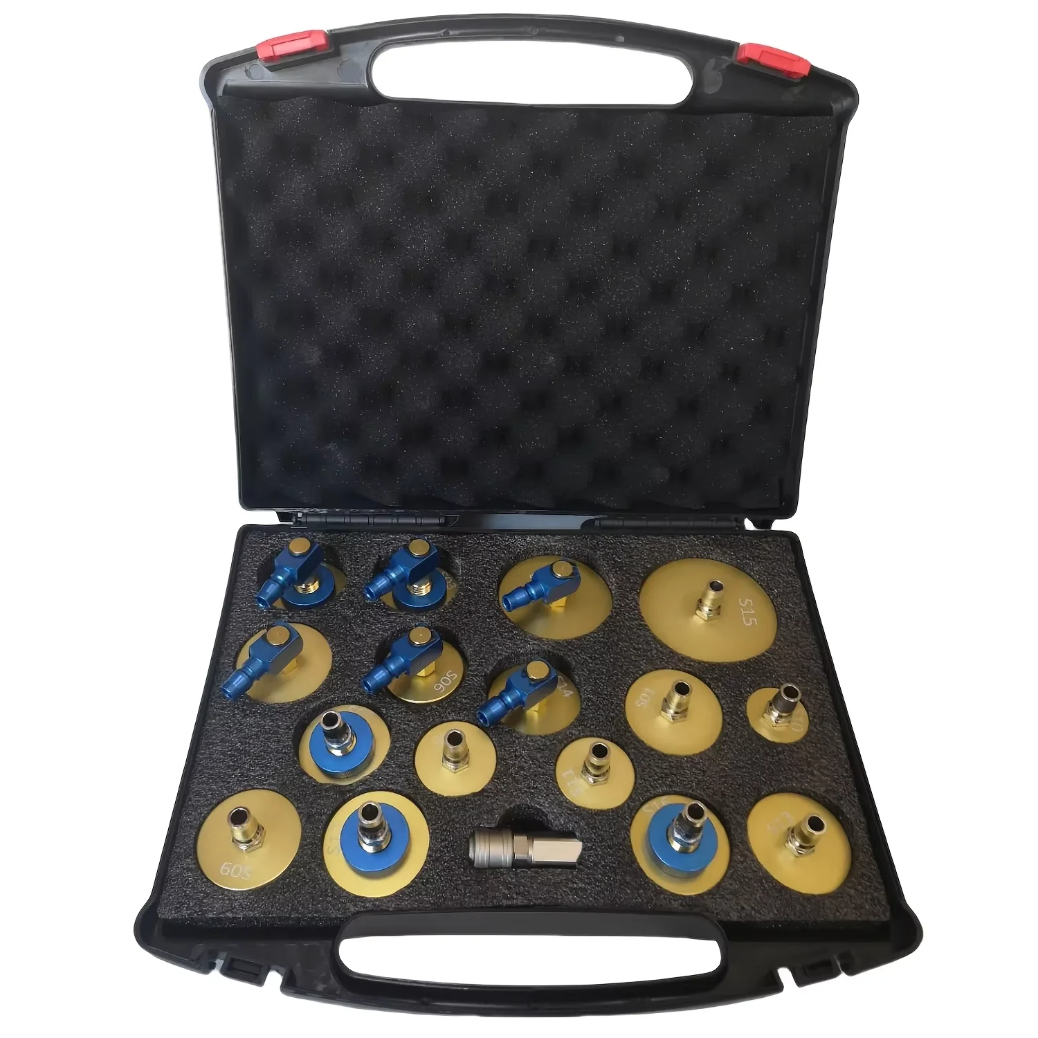 

Набор адаптеров для прокачки тормозной жидкости из 17 предметов, набор инструментов для прокачки главного цилиндра для промыв...