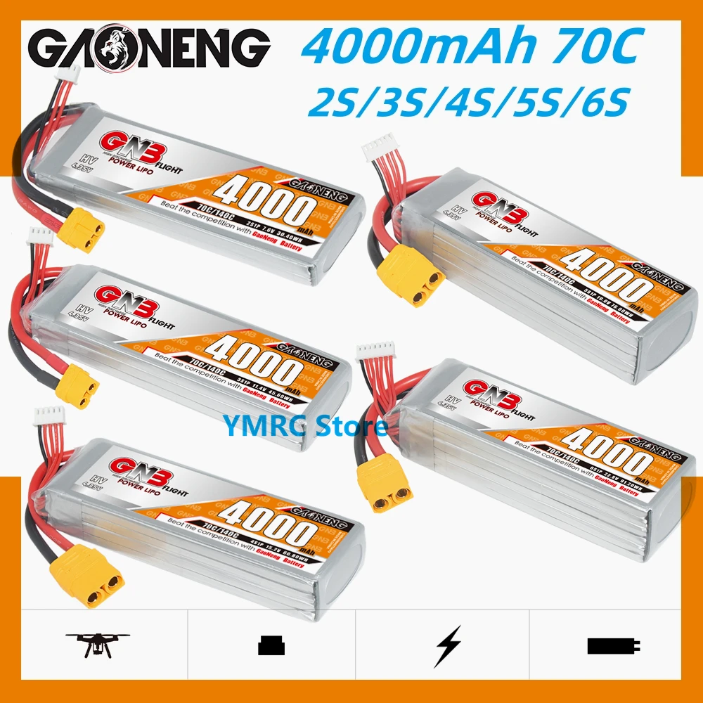 Gaoneng GNB 4S HV 15.2V 4000mAh 70C Lipo XT60