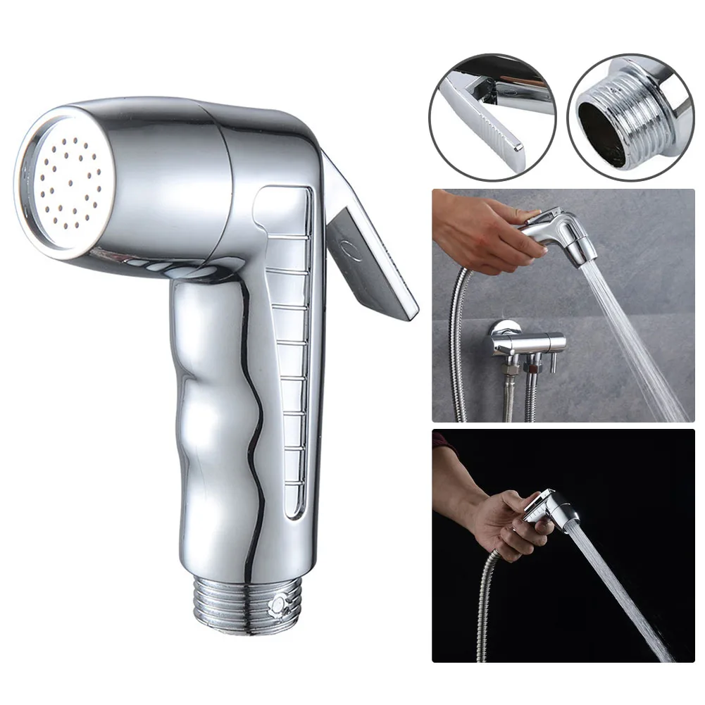 

Bidets Spray Gun Toilet Douche Bidet Head Washer Pressurizing Handheld Spray For Sanitary Shattaf Shower Bidet Attachment