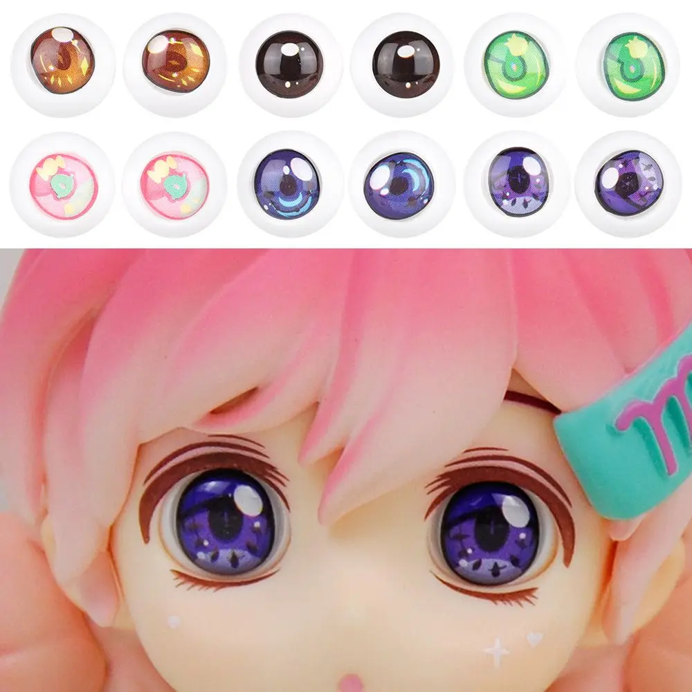 

1 пара, круглые акриловые глаза для шарнирных кукол, 11 мм