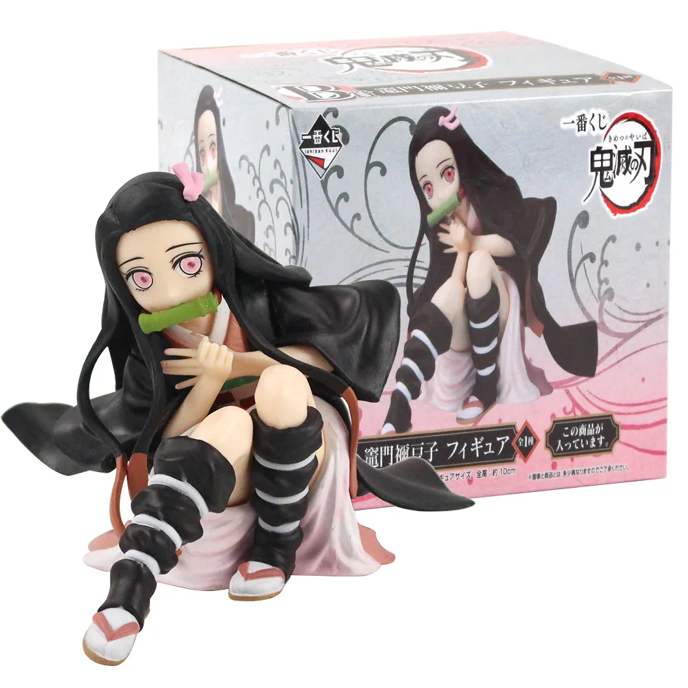 

10cm Anime Demon Slayer Kimetsu No Yaiba Kamado Nezuko Figurine PVC Collectible Figure Toys Dolls With Box
