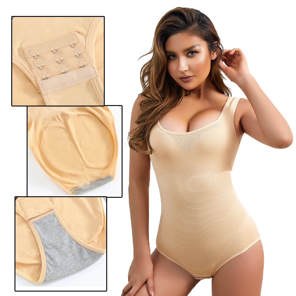 Sexy Female Streetwear Jumpsuit Seamless Shapewear Bodysuit Tummy Control Women Waist Trainer Body Shaper Bodysuit