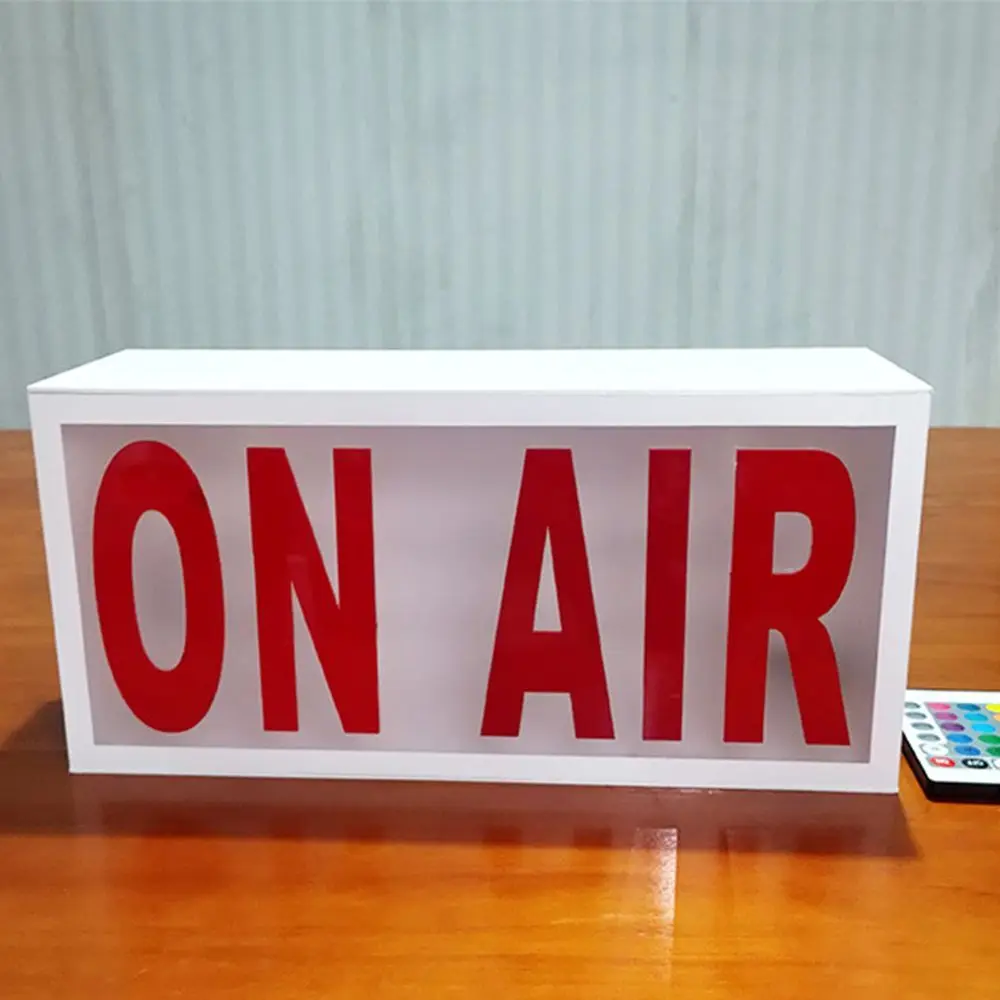 

On Air Light Box Recording Sign Remote Control LED Sign for Bar Cinema Studio Home Decor