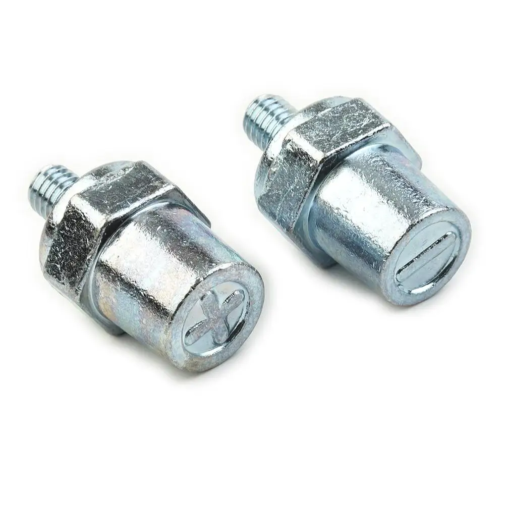 

1Pair Zinc Alloy Battery Side Terminal Charging Posts Fit 8mm Positive Negative Battery Cable Terminals Connectors 3.8x2.4cm