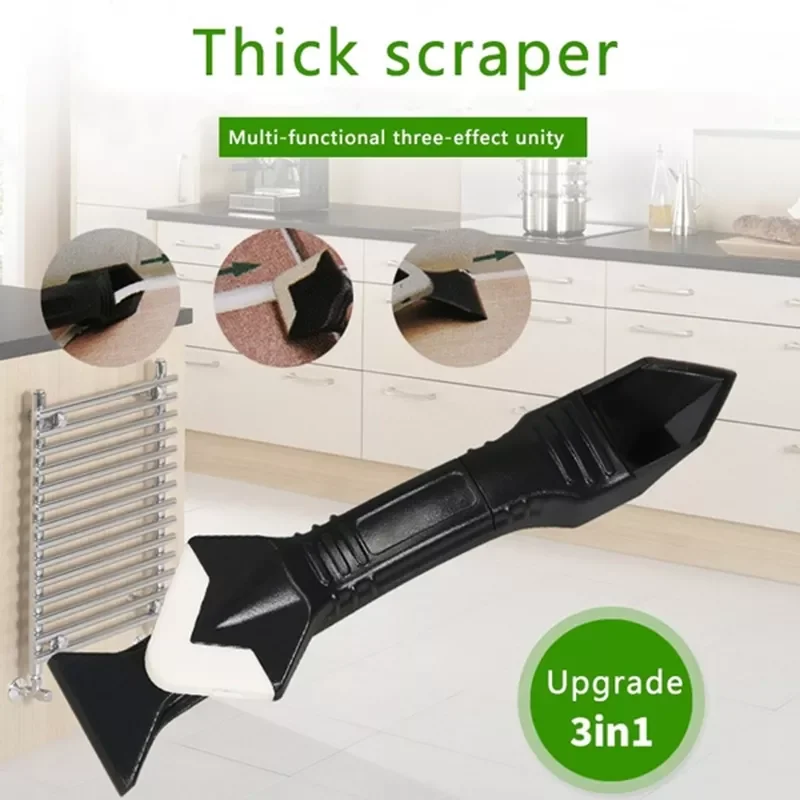 

In 1 Sealant Angle Scraper Spatula Silicone Grout Caulk Floor Seam Glass Glue Remover Home Removal Tool Kit