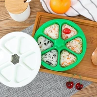 6 in 1 sushi mold onigiri rice ball food press triangular sushi maker mold diy sushi kit japanese kitchen bento accessories
