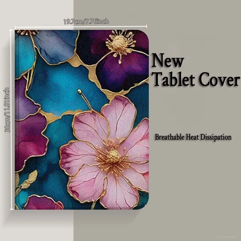 Фото Креативный чехол-книжка «Цветок» класса люкс для планшетов Xiaoxin Lenovo Tab P12 Extreme Legion Y900 Idea Pro GT 12.1 2025 – идеальный подарок №5