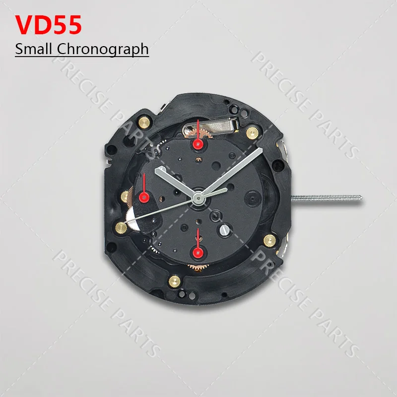 Новые японские кварцевые часы VD55 механизм VD55B 6 стрелок 6/9/12 маленькие секундные