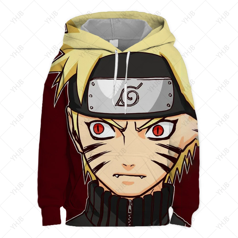 

Harajuku Anime Naruto Hoodie Sweatshirt 3D Print Uzumaki Akatsuki Sakura Sasuke Kakashi Clothes Ninja Pullovers Boys/Girls Kids